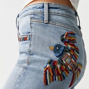 Driftwood Farrah Folklore Embroidered Jeans 32